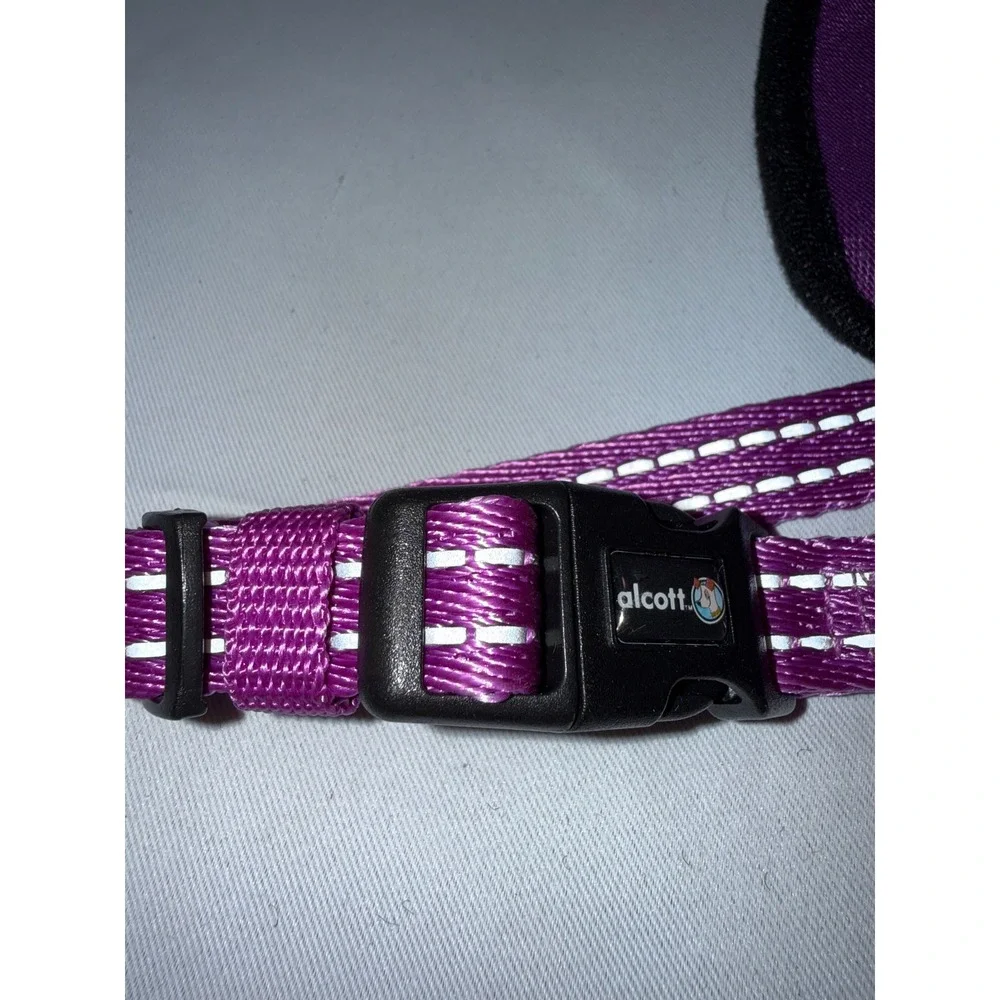 Alcott Adventure Dog Harness Purple Reflective Padded Chest Small Medium